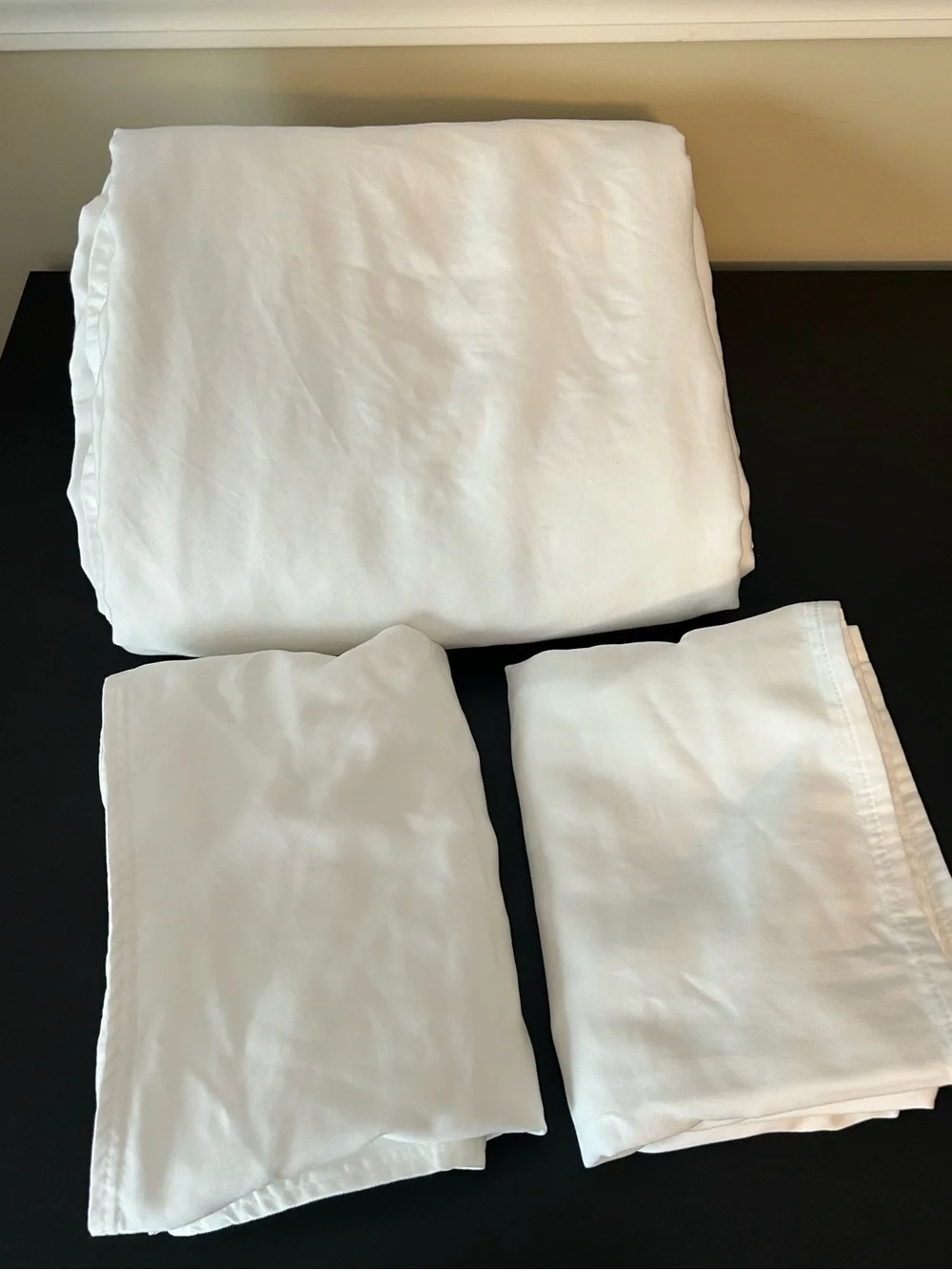 West Elm Brushed Twill duvet euro shams